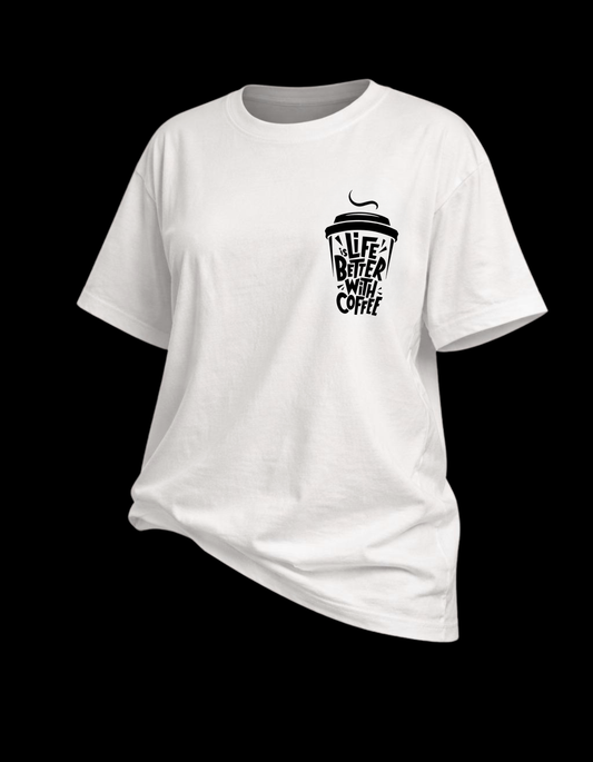 Life Is Better With Coffee – Women’s Oversized Statement Tee