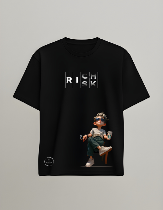 Rich Risk Oversized Tee - No Risk. No Rich.