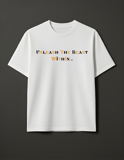 BEAST MODE Tee – White Powercore Edition