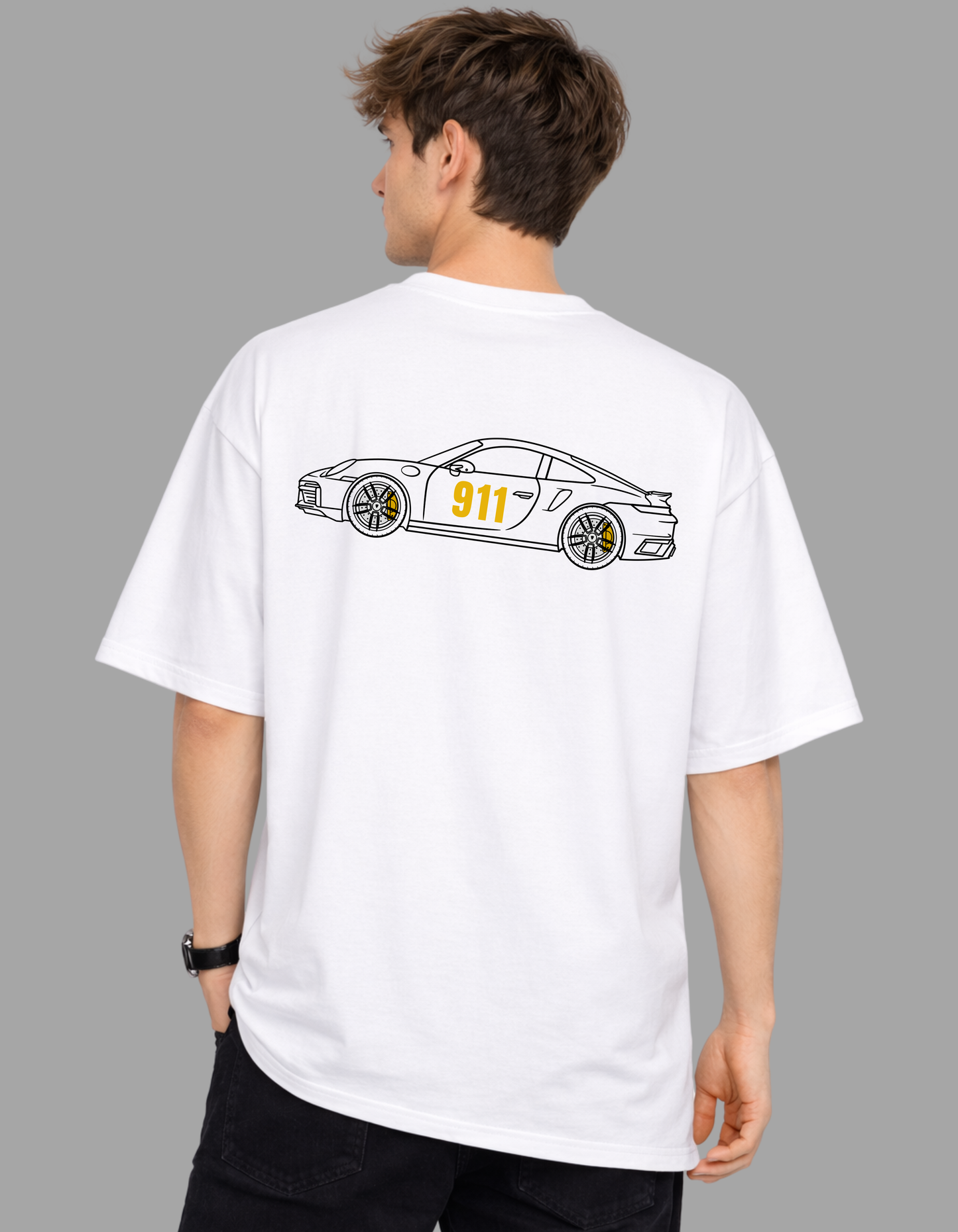 911 Yellowline Velocity Oversized Tee - Speed in Simplicity. Power in Motion.