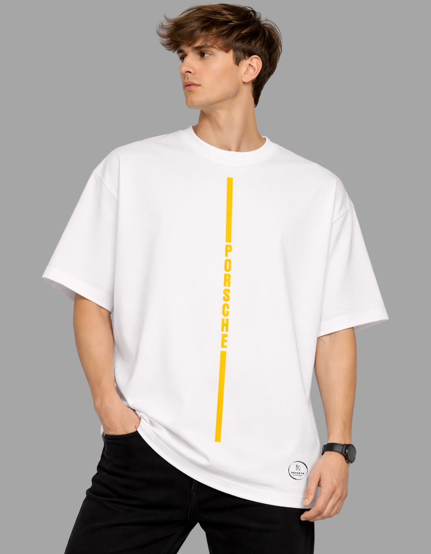911 Yellowline Velocity Oversized Tee - Speed in Simplicity. Power in Motion.