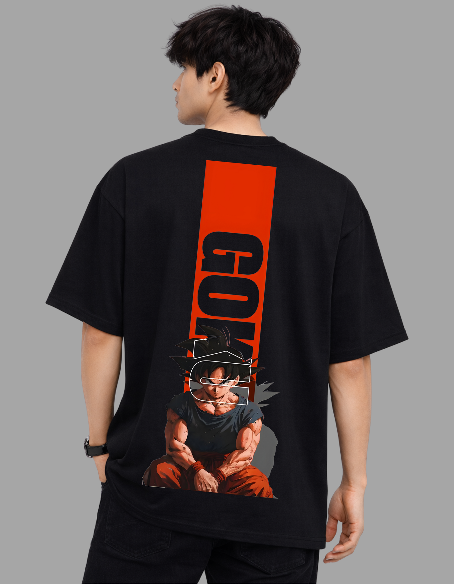 Goku Ascend Oversized Tee - Silence Before Power.