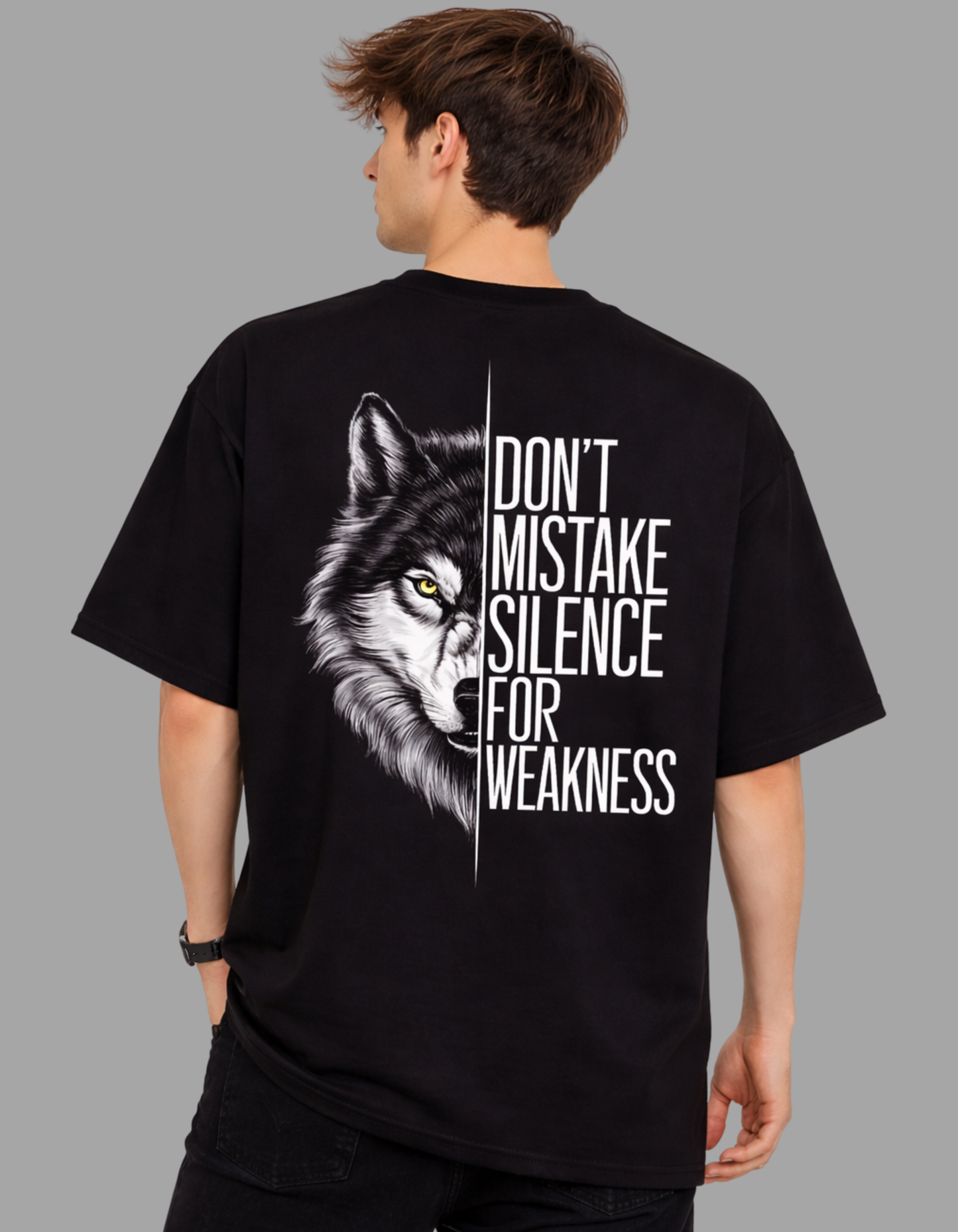 Alpha Instinct Oversized Tee - Silence is Not Weakness. It’s Control.