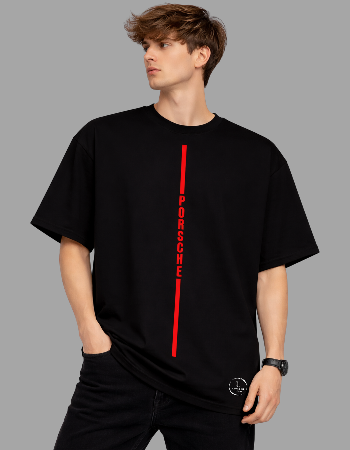 911 Redline Authority Oversized Tee - Engineered to Dominate. Designed to Stand Out.