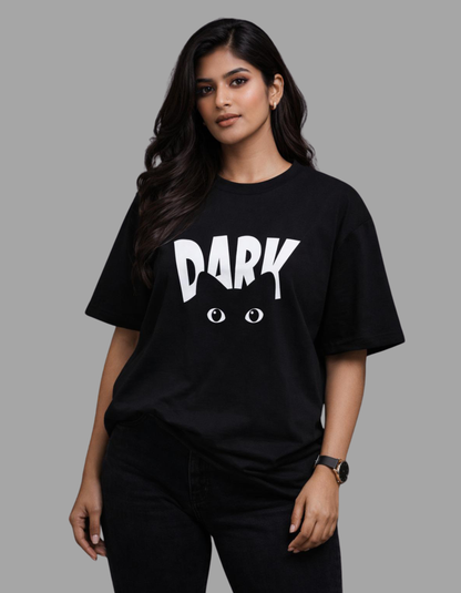 "DARK" – Women’s Oversized Street Tee