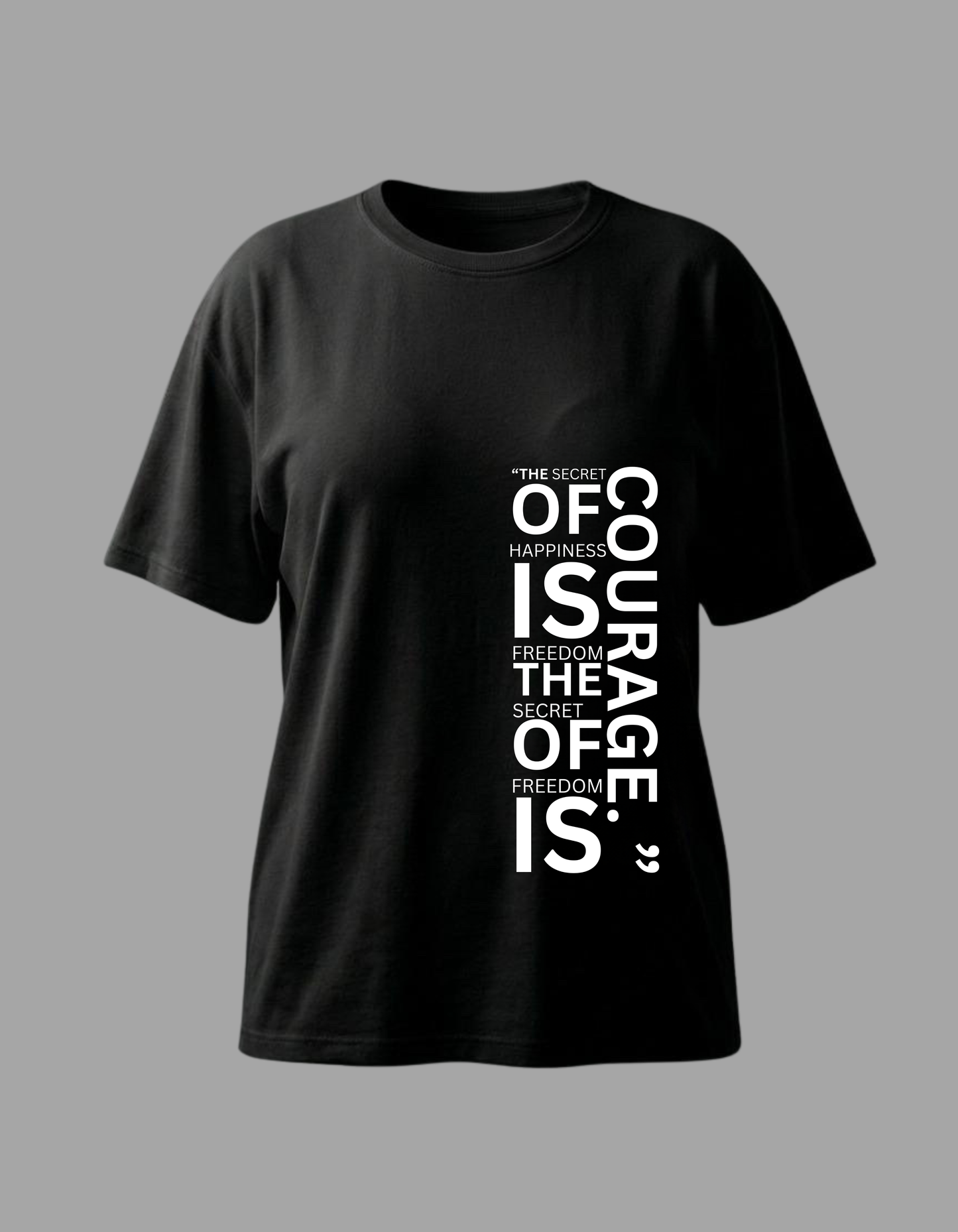 "FREEDOM & COURAGE" – Women’s Oversized Mindset Tee