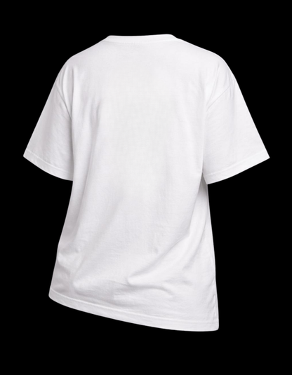 “FREEDOM & COURAGE” Women’s Oversized Tee – White Edition