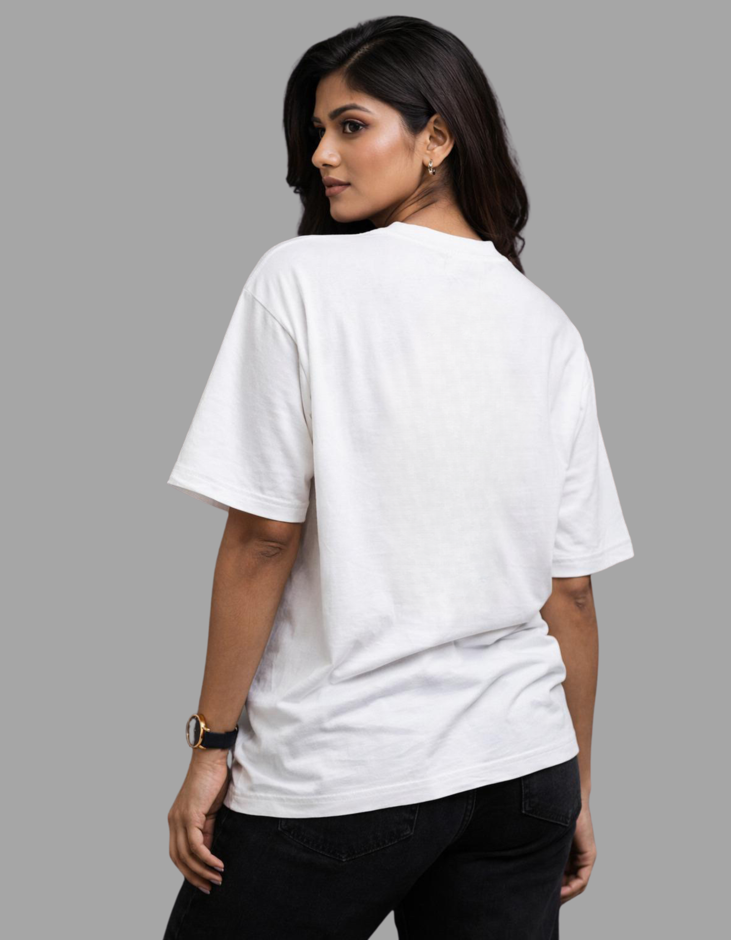“FREEDOM & COURAGE” Women’s Oversized Tee – White Edition