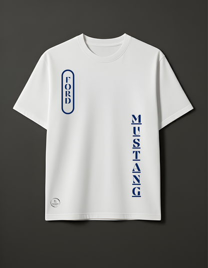 Mustang Velocity Stripe Oversized Tee - Speed in Silence. Power in Control.