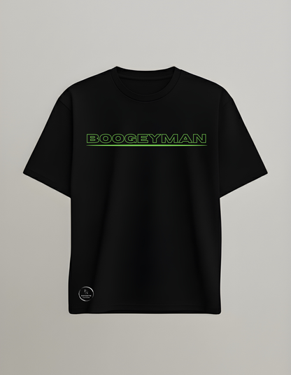 Silent Threat Oversized Tee - He Doesn’t Chase. He Ends.