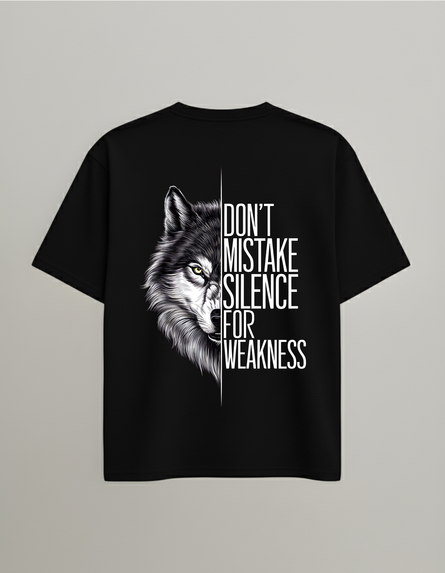 Alpha Instinct Oversized Tee - Silence is Not Weakness. It’s Control.