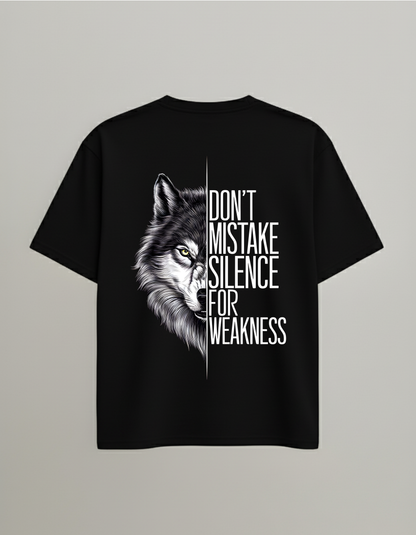 Alpha Instinct Oversized Tee - Silence is Not Weakness. It’s Control.